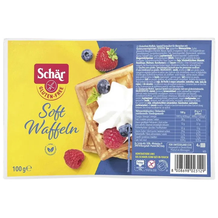 Schär Pehmed Vahvlid, Gluteenivaba 100 G