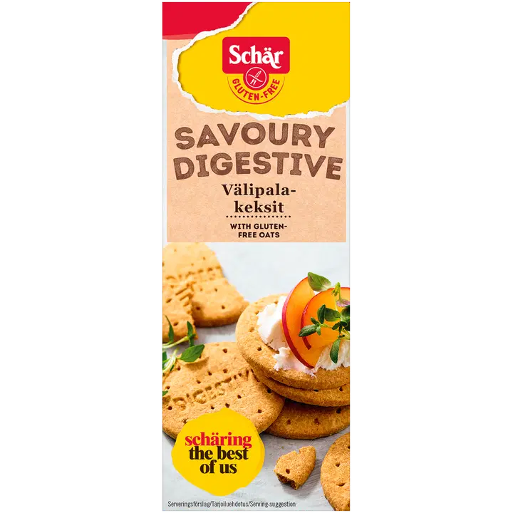Schäri gluteenivabad soolased digestive küpsised, 160g