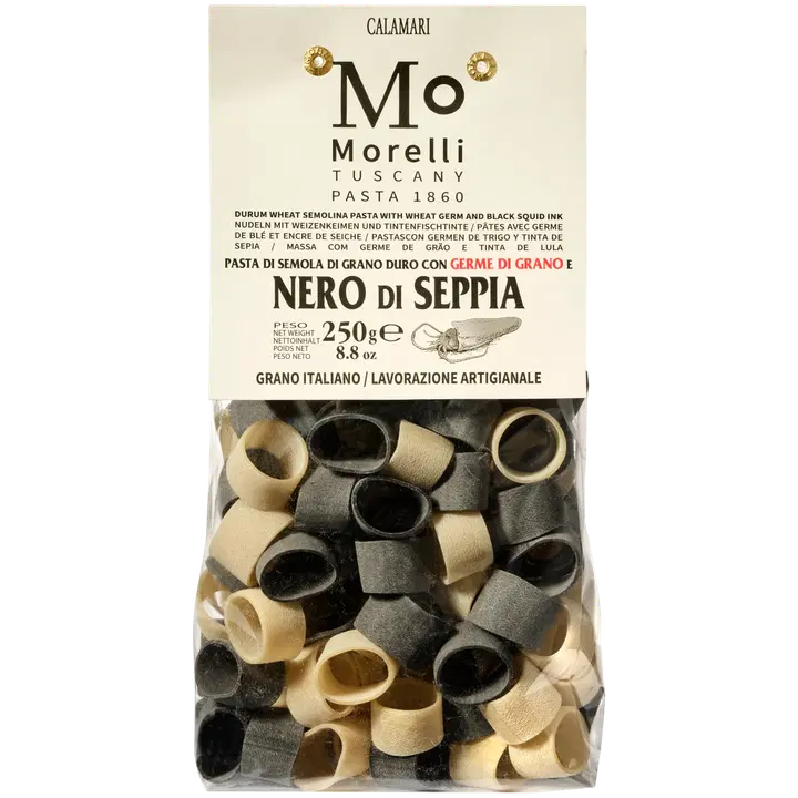 Morelli musta kalmaari tindi ja nisuidu pasta, 250g