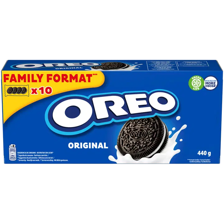 Oreo original kihilised küpsised, perepakend 440g