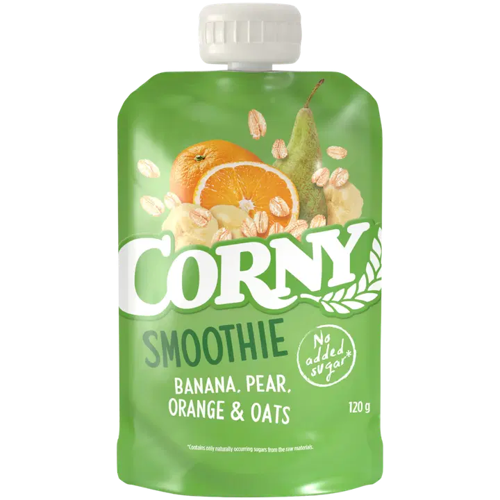 Corny banaani-pirni-apelsini-kaerasmuuti 120 g vegan