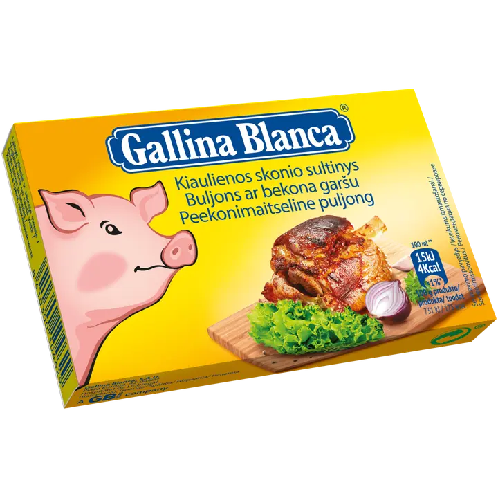 Gallina Blanca puljongikuubik peekonimaitseline 8*10g