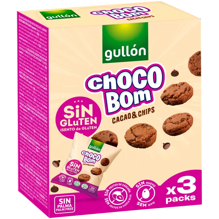 Gullon gluteenivaba mini šokolaadiküpsis šokolaaditükkidega 120g
