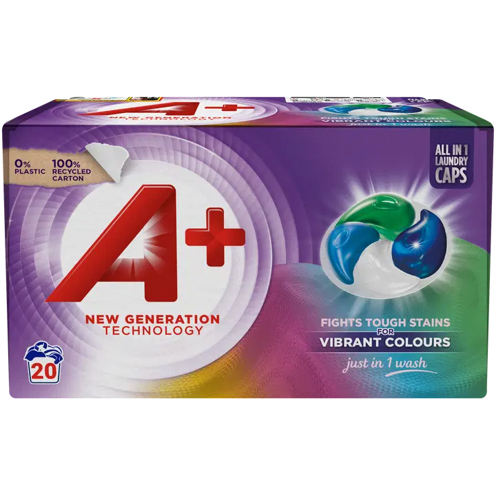 Pesukapslid A+ Color Active4 20tk