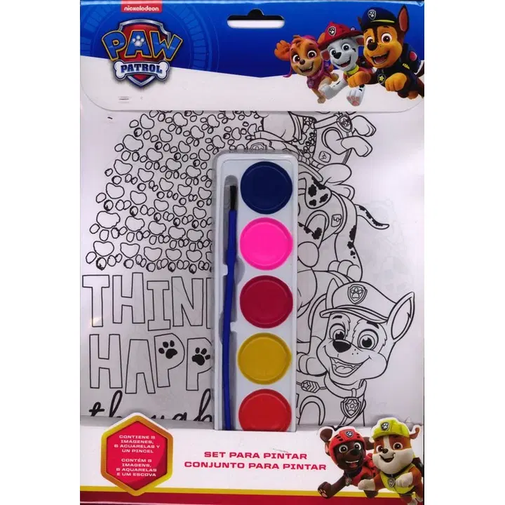 Paw Patrol akvarellvärvidega