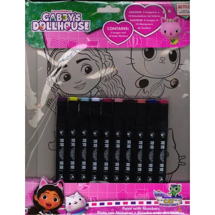 GABBYS DOLLHOUSE VÄRVI NUMBRI JÄRGI