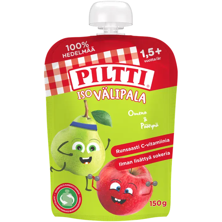 Piltti õuna-pirni 1,5a+ 150g