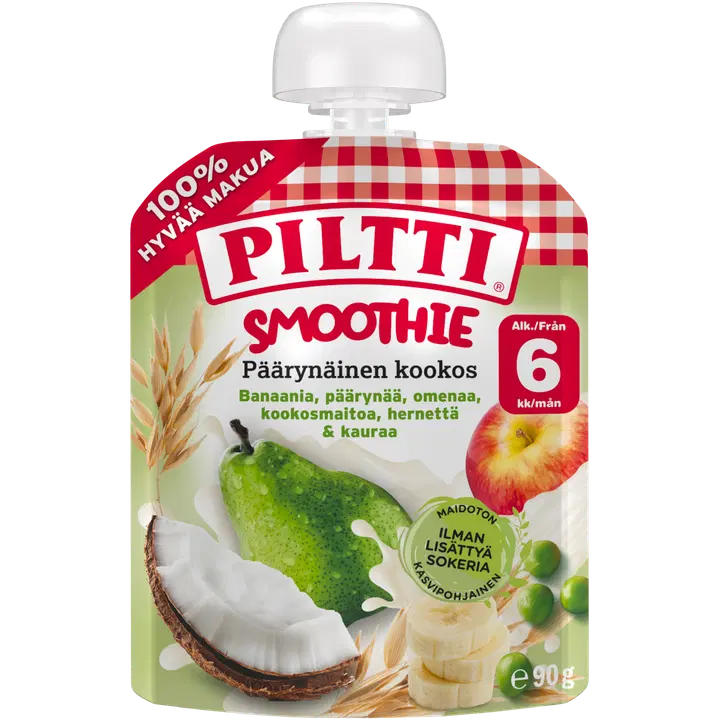 Piltti Smuuti pirn kookos 6k 90g