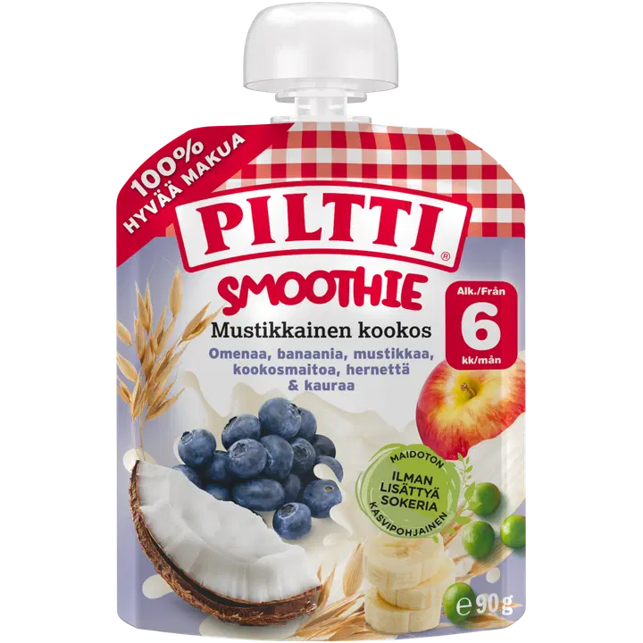 Piltti Smuuti mustikas kookos 6k 90g