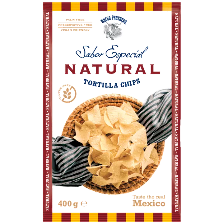 Nuevo Progreso Sabor Especial Natural Tortilla Chips suolatut maissilastut 400g pussi