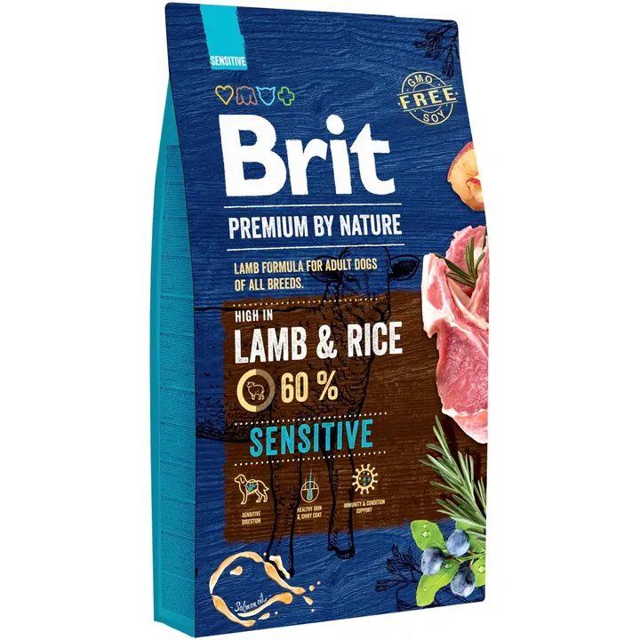 Brit Premium by Nature Sensitive koeratoit lambaliha ja riisiga 8kg
