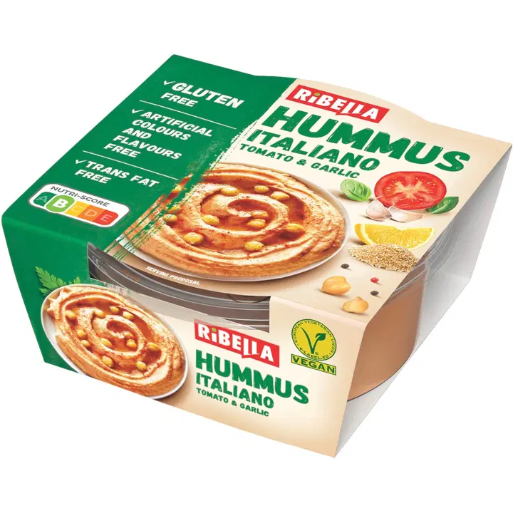 Ribella kikerhernehummus Italiano tomati ja küüslauguga, 200 g