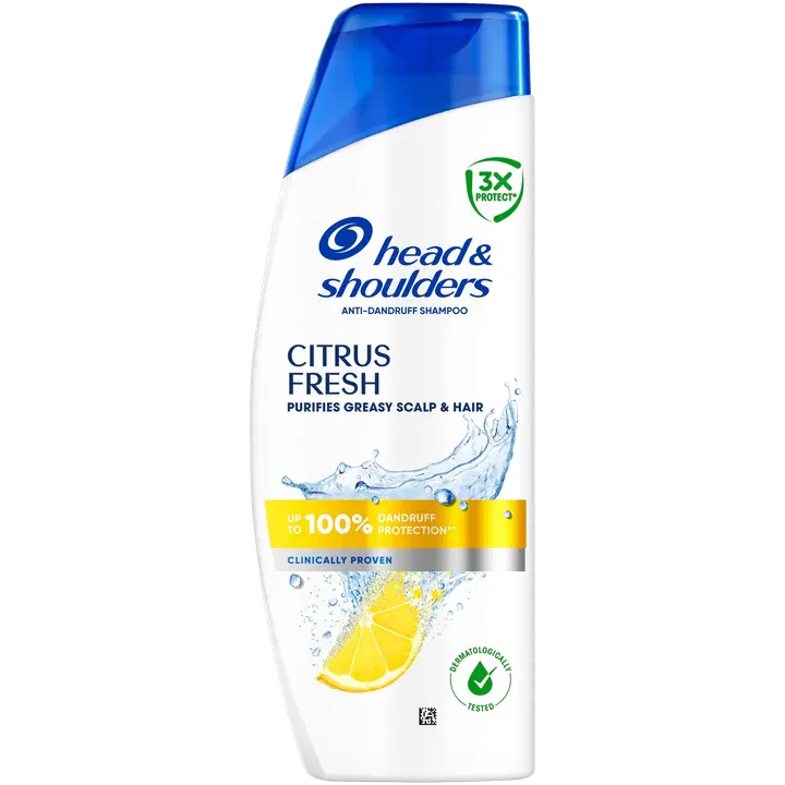 Head&Shoulders kõõmavastane šampoon Citrus Fresh rasustele juustele 250ml