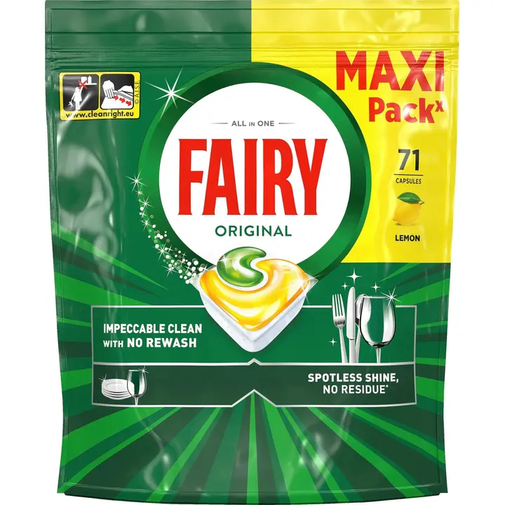 Nõudepesumasina Fairy tabletid Original 71tk