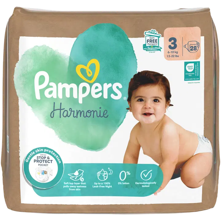 Pampers Harmonie teipmähkmed S3 28tk