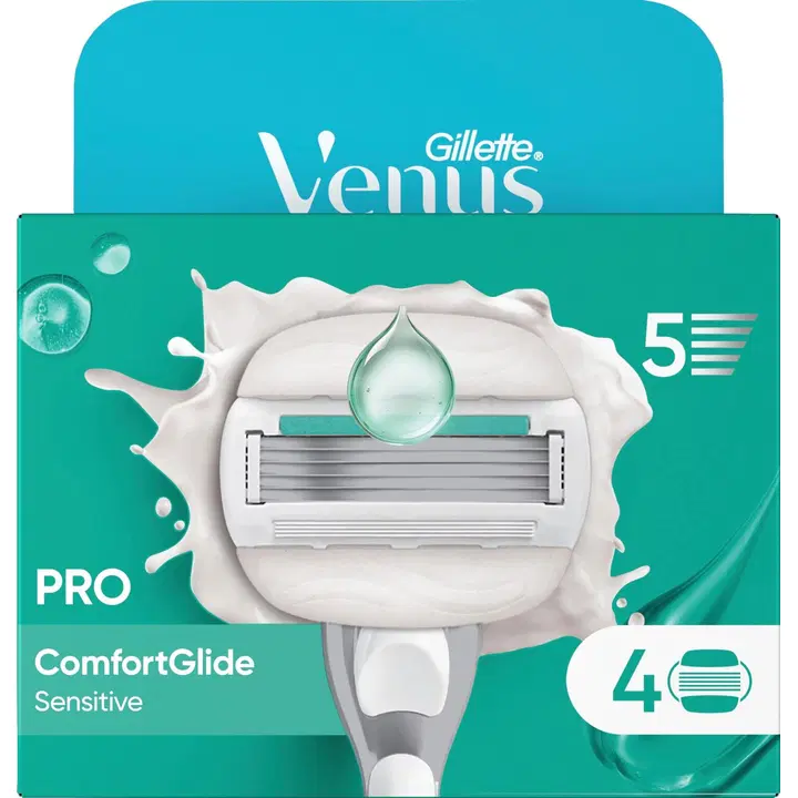 Varutera Gillette Venus Pro 5 Comfortglide sensitive 5-teraline 4tk