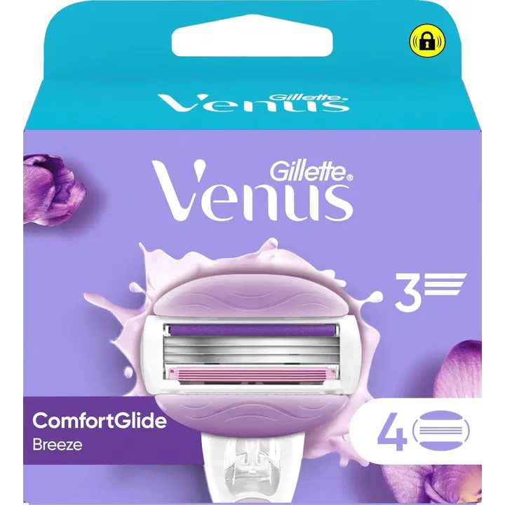 Varutera Venus Gillette 3 Comfortglide breeze 3-teraline 4tk
