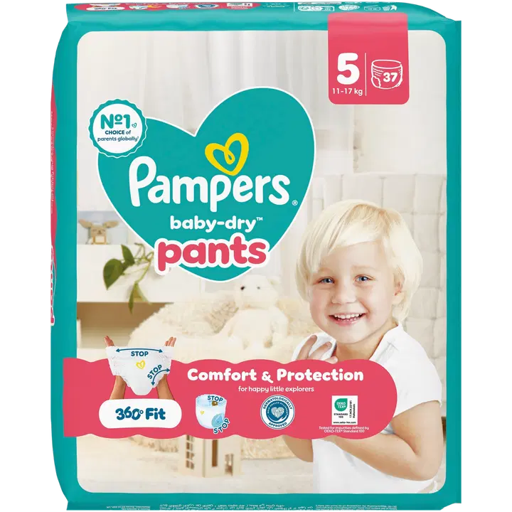 Pampers Baby Dry püksmähkmed S5, 11-17kg, 37 tk