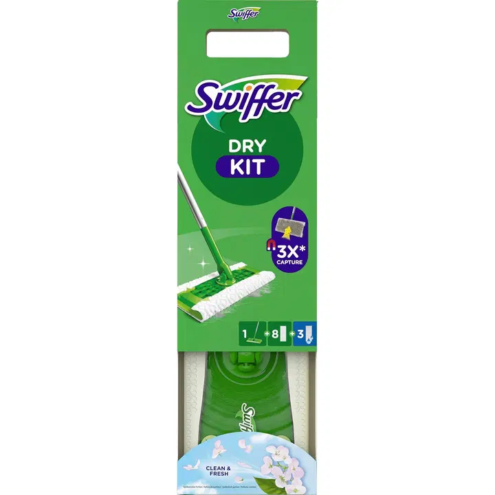 Swiffer mopi alustuskomplekt 8 kuiva ja 3 märga lappi