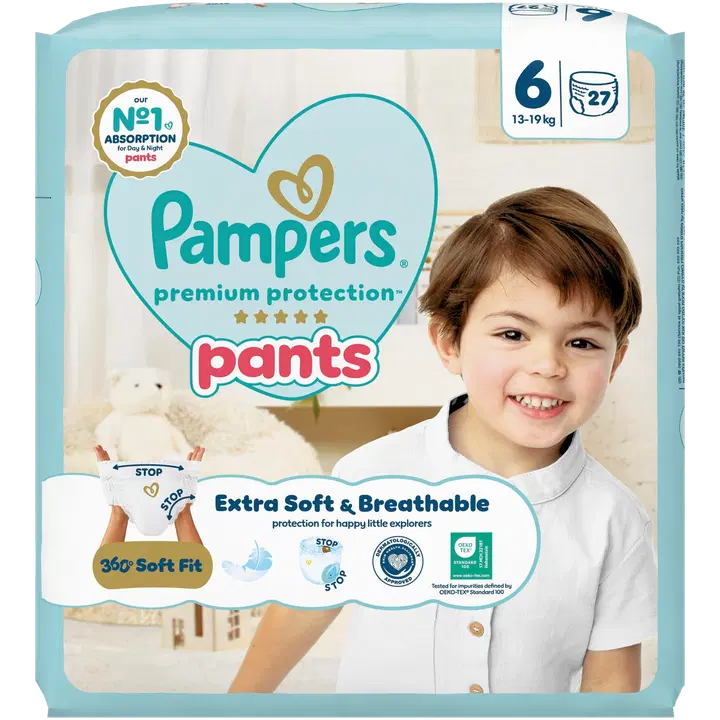 PAMPERS PREM püksmähkmed 6 13-19KG 27tk