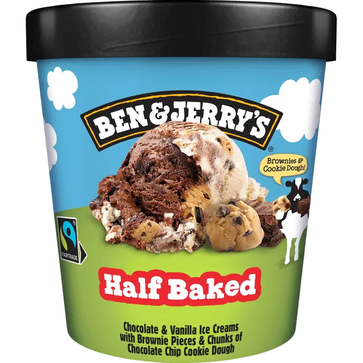 Ben ja Jerry's Šokolaadi-Vanillijäätis Küpsise ja Šokolaaditükkidega 465ml/406 g