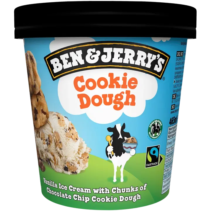 Ben ja Jerry's Vanillijäätis Küpsise Tükkidega 465 ml/406 g