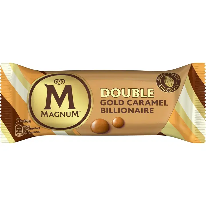 Magnum Jäätis Double Gold Caramel Billionaire 85ml