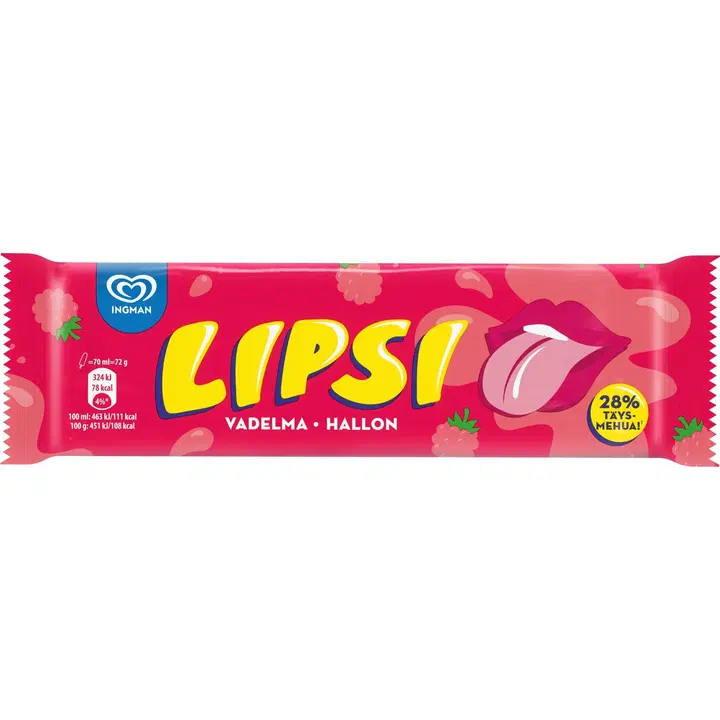 Lipsi vaarika mahlajää 70 ml