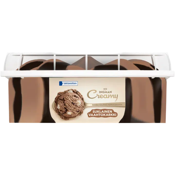 Ingman Creamy Suklainen Vaahtokarkki Laktoositon Jäätelö 850ml/493g