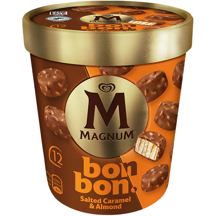 Magnum Soolakaramelli ja mandlitega jäätisekommid 204 ml/168 g