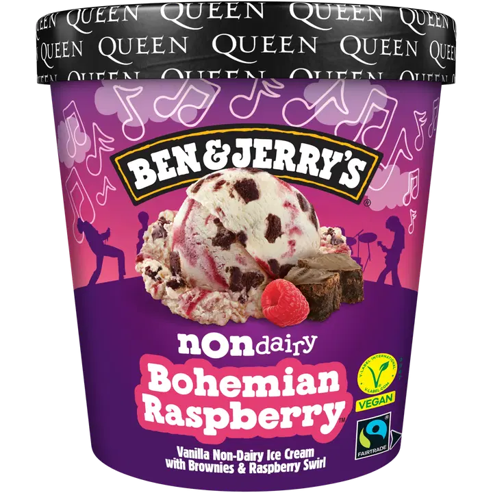 Ben ja Jerry's Non-Dairy Bohemian Rasberry jäätis 465ml/403 g