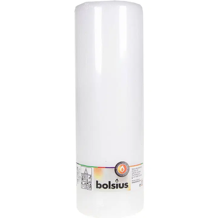 Bolsius lauaküünal 100x300mm valge