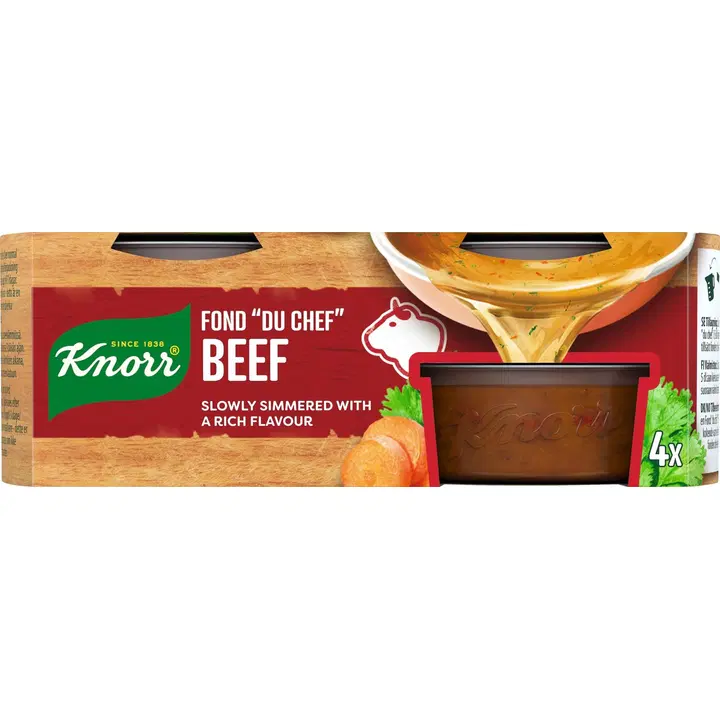 Knorr Fond „du Chef” Beef veisepuljongikontsentraadi portsjonid 4 x 28 g