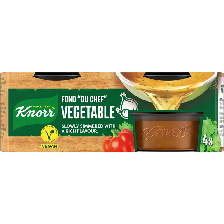 Knorr Fond „du Chef” juurviljapuljongikontsentraadi portsjonid 4x28g