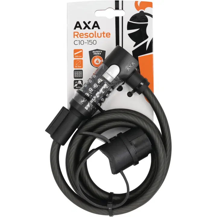 Spiraallukk Axa 150cm/10mm koodiga