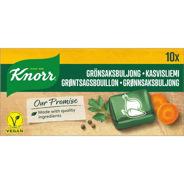 Knorr juurviljapuljongi kuubikud, 10 x 10 g