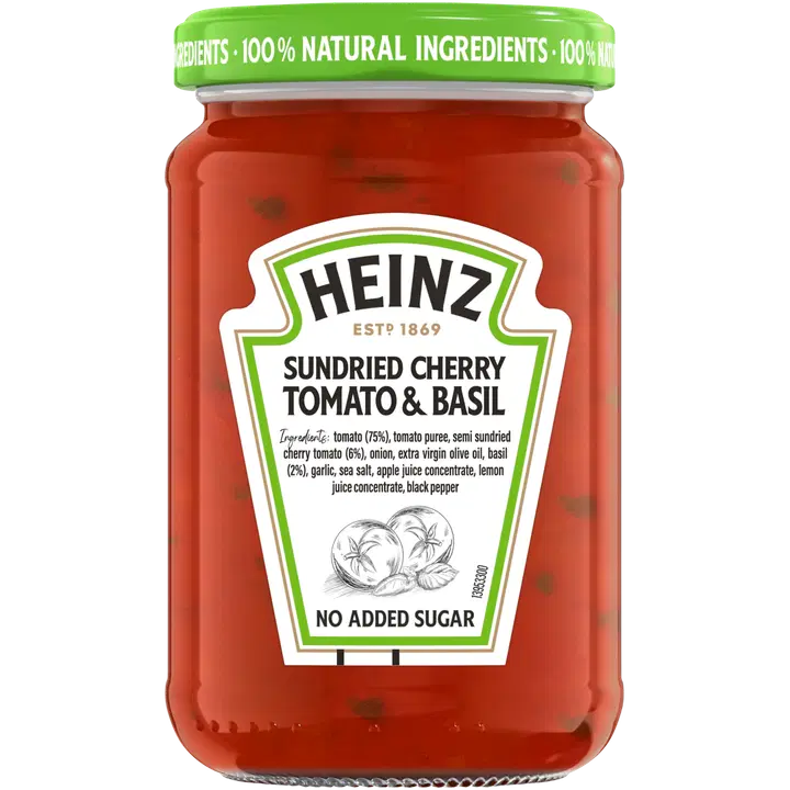 Heinz basiiliku ja poolkuivatatud kirsstomatitega maitsestatud pastakaste 350 g