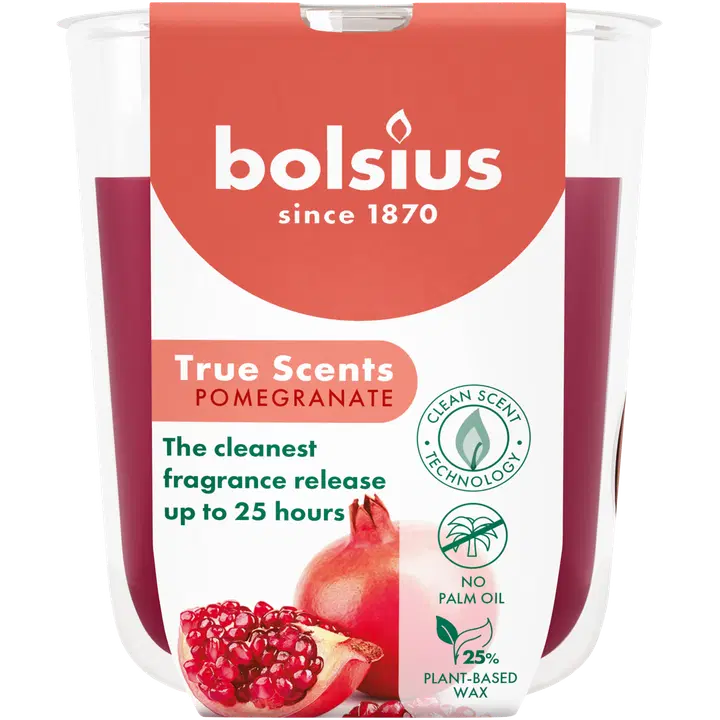 Bolsius lõhnaküünal granaatõun 80/73