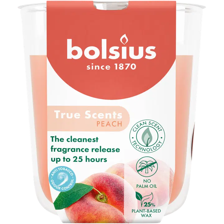 Lõhnaküünal Bolsius 80/73 virsik