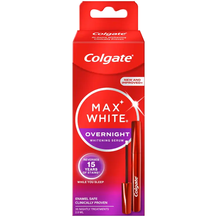 Valgenduspliiats Colgate Max White ööseks