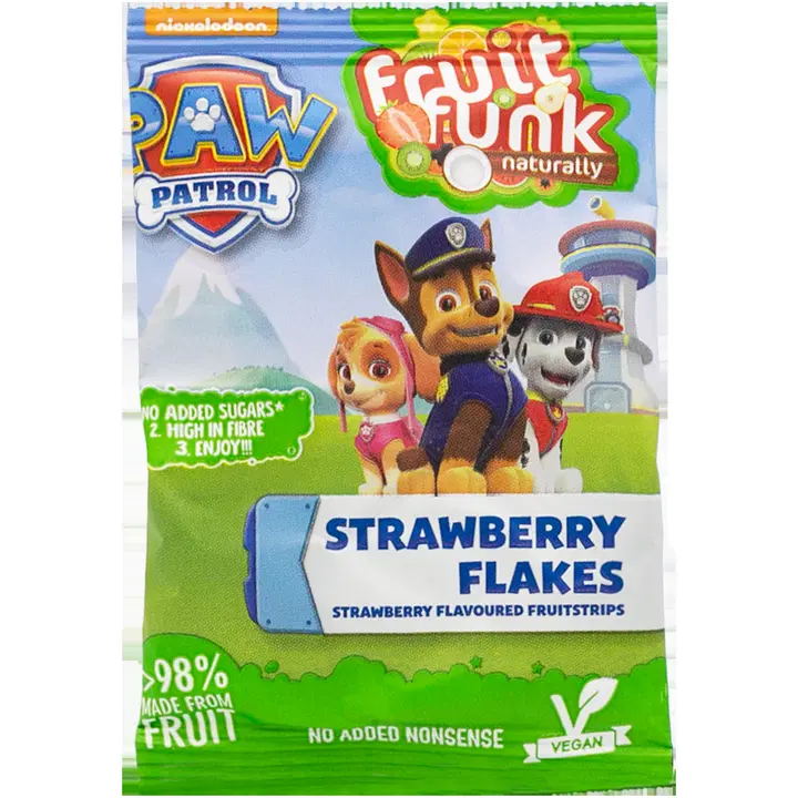 Fruitfunk Paw Patrol maasikakrõpsud 3a, 16g