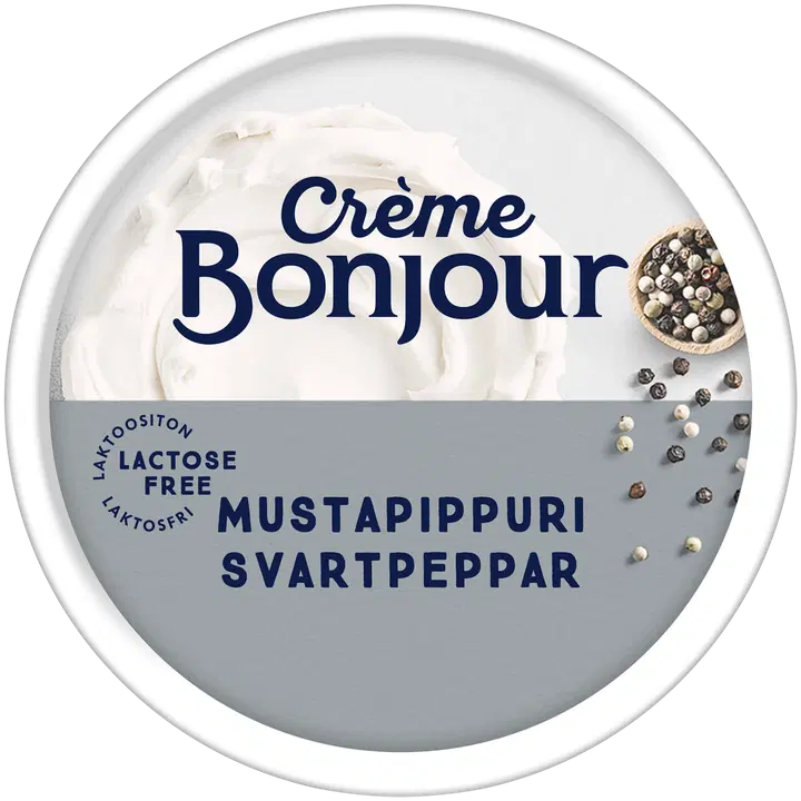 Creme Bonjour laktoosivaba leivamääre musta pipraga, 200 g