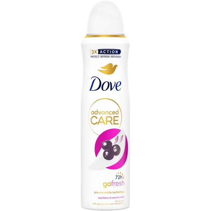 Spreideodorant Dove acai&waterlily 150ml