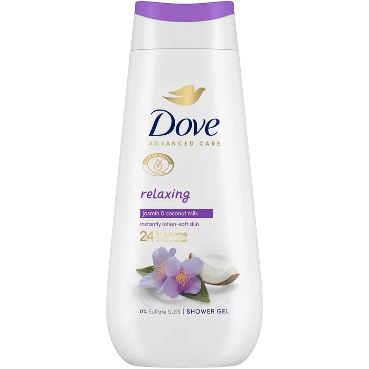 Dušigeel Dove Relaxing Jasmin&Coconut Milk 225ml