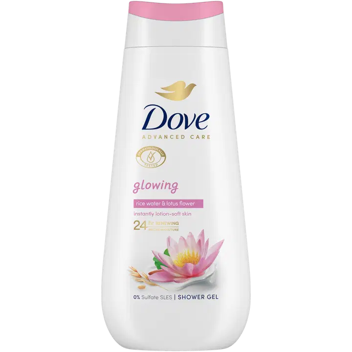Dušigeel Dove Glowing Rice Water&Lotus Flower 225ml