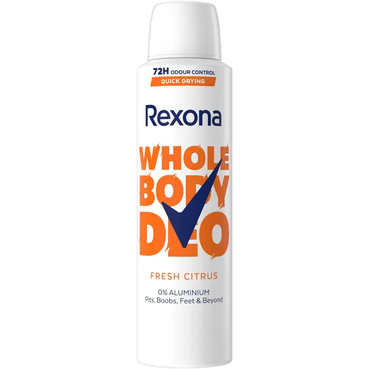 Spreideodorant Rexona Whole Body Fresh Citrus 150ml
