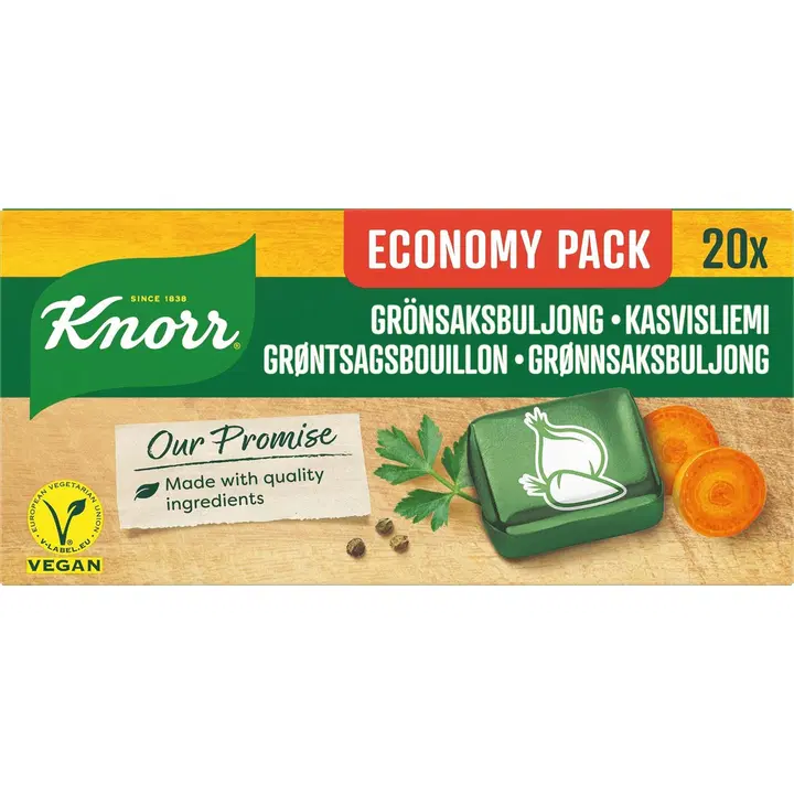 Knorr köögiviljapuljongi kuubik 20 x 10 g