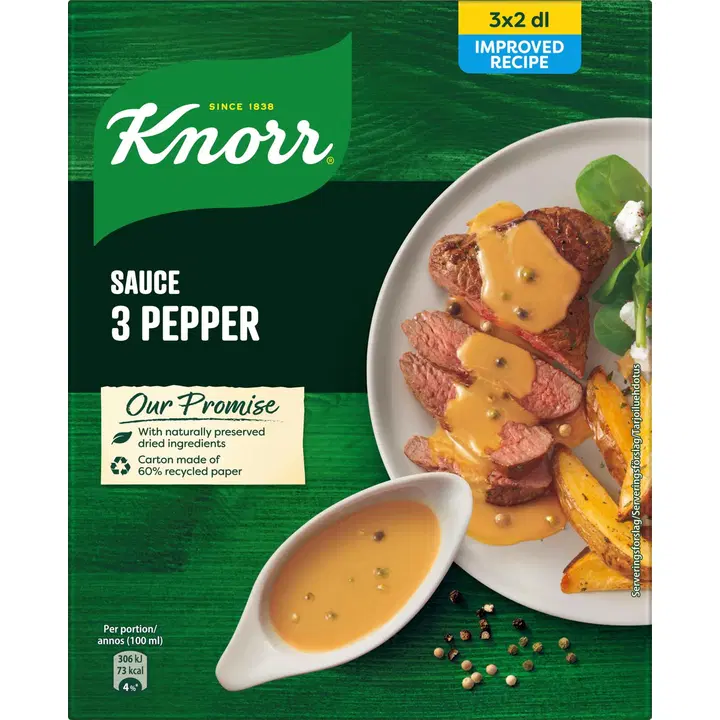 Knorr 3 pipra kuivkastme segu 3x32g