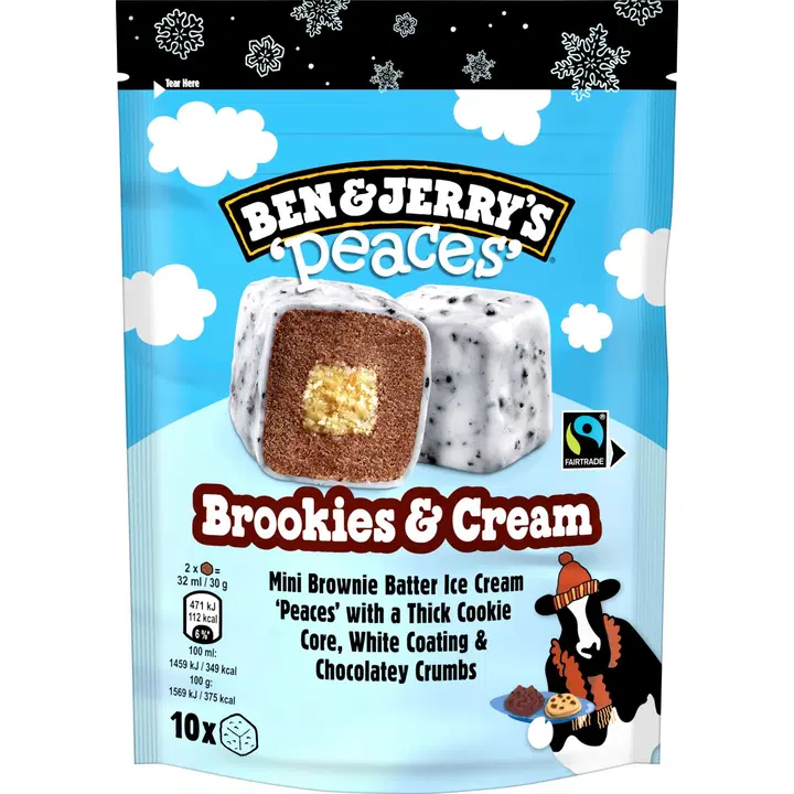 Ben ja Jerry's Brookies Ja Cream Jäätis 10 Tk160ml/150 g