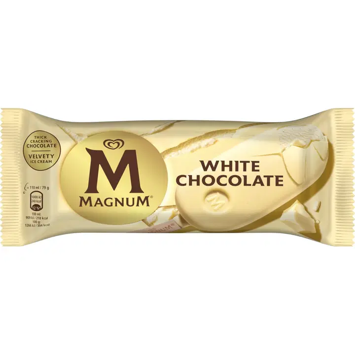 Magnum Ice Cream Lolly WHITE CHOCOLATE 110 ML